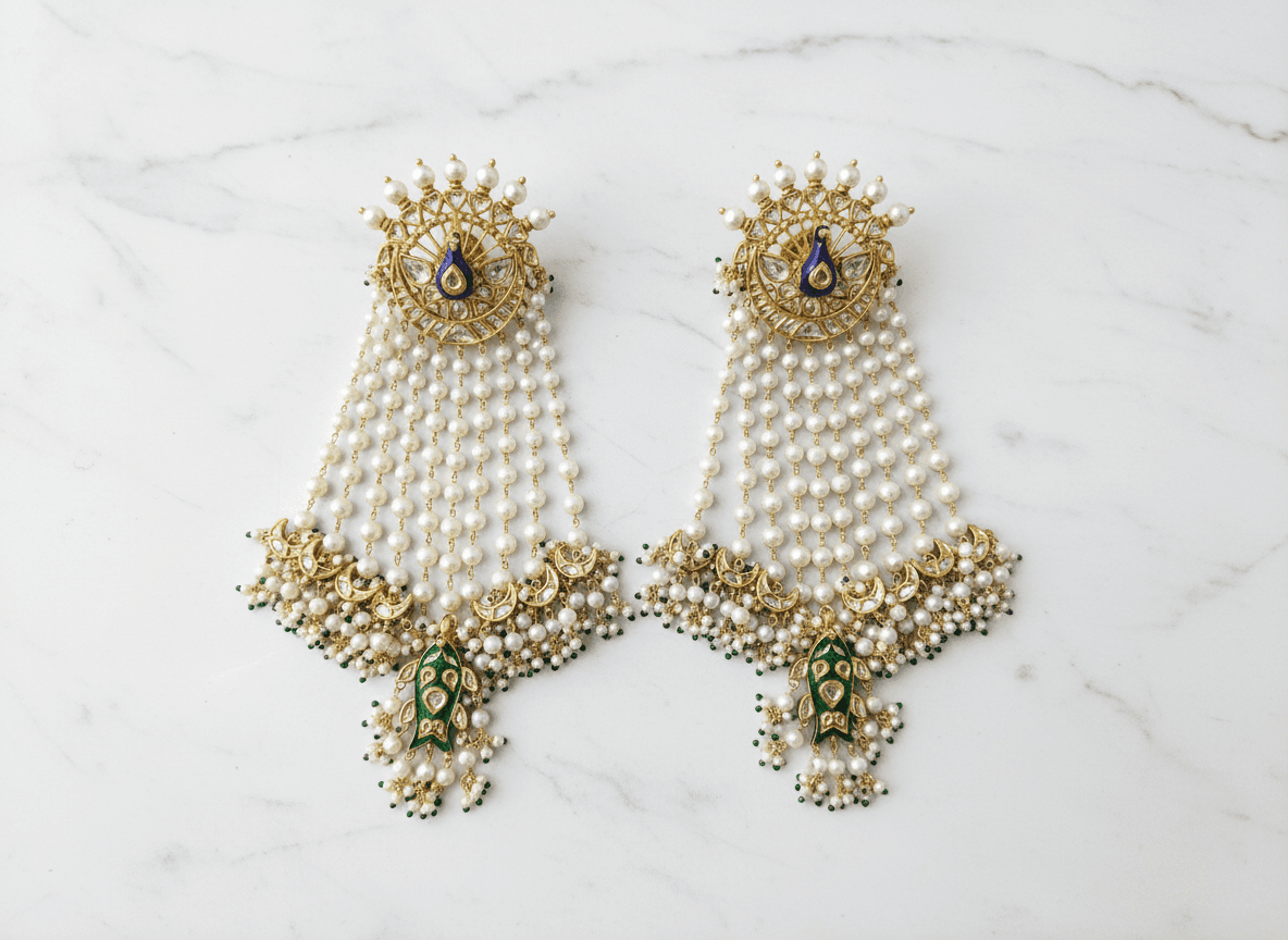 Gold Jhumka Earrings